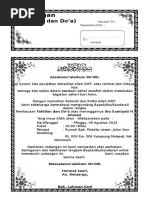 Contoh Surat Undangan Tahlil 40 100 1000 Hari Haul