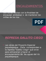 ENCAUZAMIENTO de rios - Gallito ciego