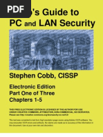 Download Cobbs Guide to PC and LAN Security Part 1 of 3 by Stephen Cobb SN33295280 doc pdf