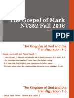 The Transfiguration Mark 9.1_13 NT352 Fall 2016