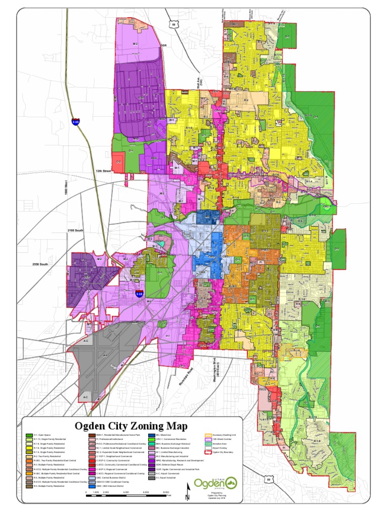 Ogden City Zoning Map Full