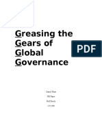 Gresasing The Gears of Global Governance