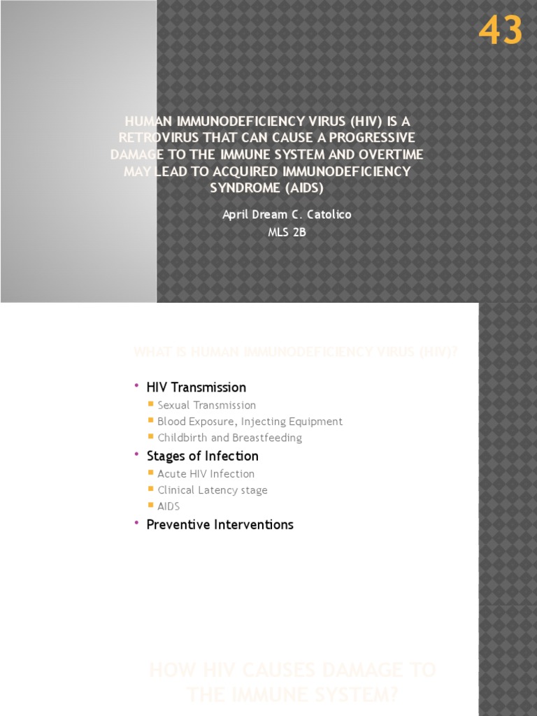 Understanding HIV and Its Impact on Health | PDF | Hiv/Aids | Substance ...
