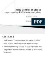 Auto Intensity Control of Street Lights Using PIC Microcontroller