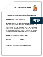 Act. 4 Analisis de La Responsabilidad Profesional Del Docente Frente Al Trabajo Escolar y Como Debe Articularlo