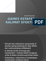 Games Estafet Kalimat Efektif