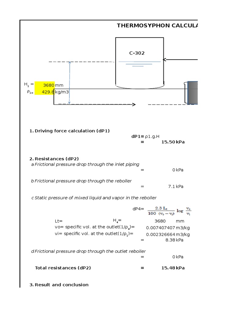 Thermosyphon Reboiler (Horizontal) GPSA PDF