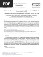 Communication Centric Oorplanning of Noc Based System On Chip