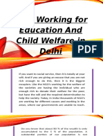 NGO Working For Education and Child Welfare in Delhi