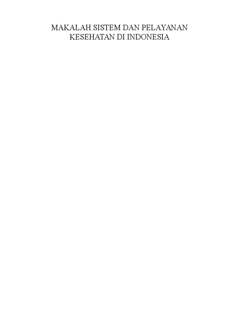 Makalah Kesehatan