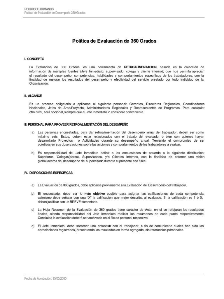 Formato de Evaluacion 360º