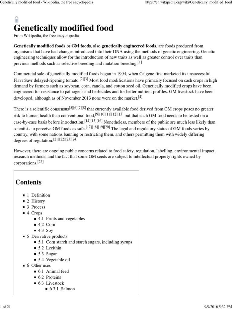 Modified Food Wikipedia, The Free Encyclopedia PDF