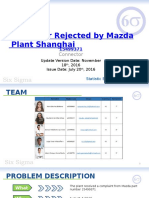 Connector Rejected by Mazda Plant Shanghai