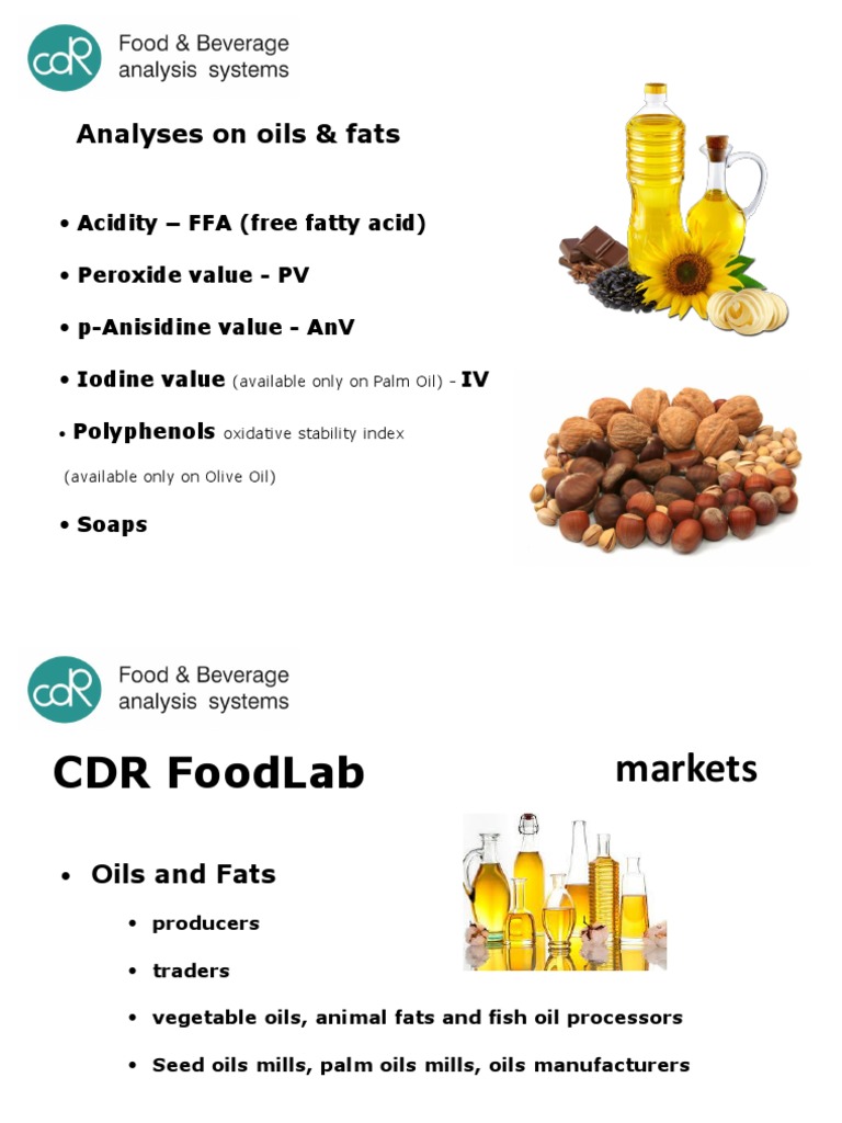 Oil and Fat Quality Analysis Methods | PDF