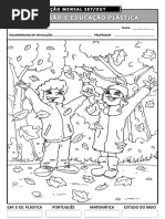 Expressão Plástica - Avaliação SET-OUT - Capa