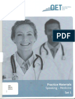 Oet Practice Material Speaking-Medicine PDF