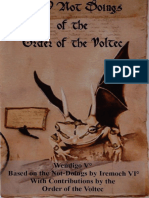 Wendigo V - The 9 Not Doings of The Order of T PDF