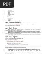 Java Short Notes