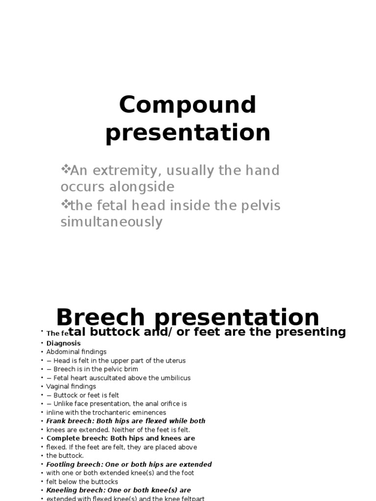 Compound Presentation Pptx Childbirth Uterus
