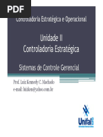 Unidade II - Sistemas de Controle Gerencial