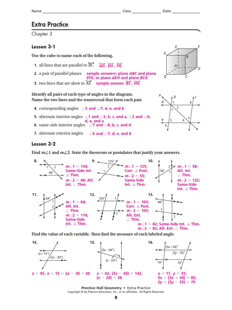 Review Chap 3 Answers Elementary Geometry Elementary Mathematics