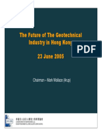 Future of Geotechnical Industry in Hong Kong