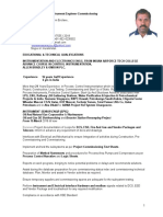 Instrument Commissioning Engineer :murali Resume