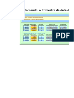 Formula Retorna o Trimestre de Determinada Datas