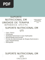 Suporte Nutricional Em Unidade de Terapia Intensiva Adulta