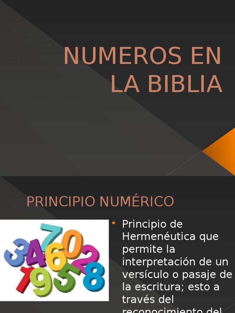 Numeros en La Biblia Los símbolos Biblia