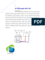 Menghasilkan Hidrogen Dari Air