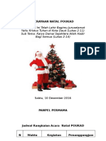 Perayaan Natal Poukad IPB 2016