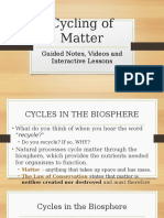 cycling of matter guided notes