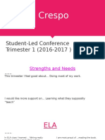 Zeltzin Crespo - Student Led - Conference Trimester 1 2016-2017 - Name Share