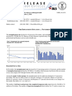 US Unemployment Statistics Nov 2016