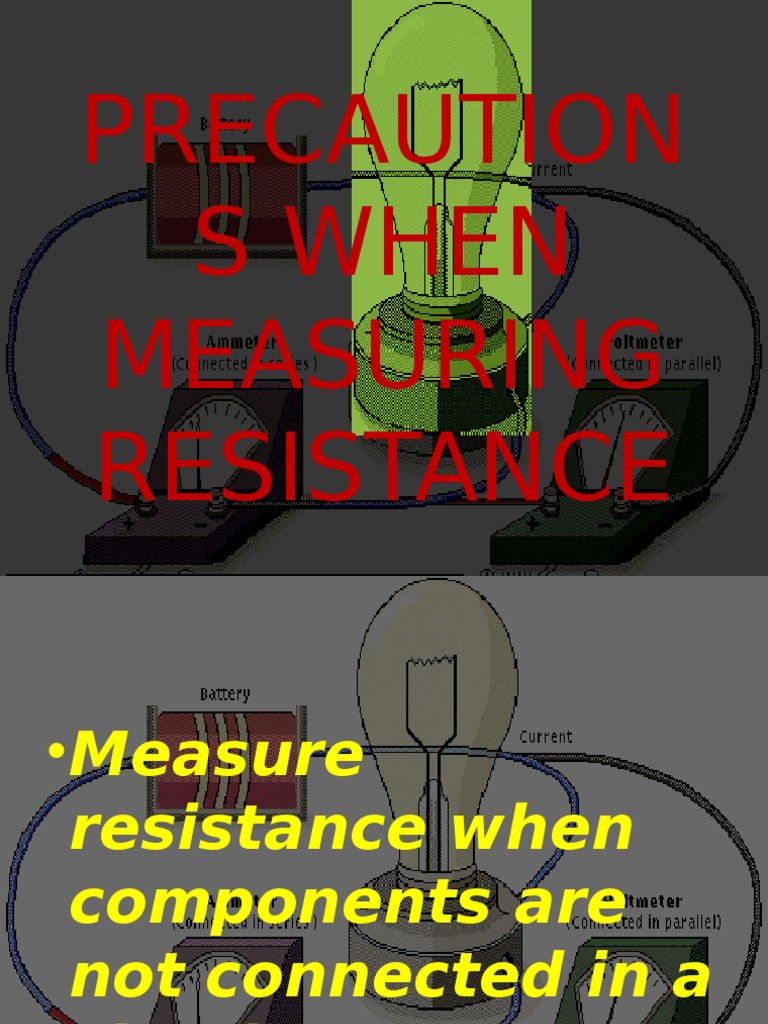 Precautions for Resistance Measurement | PDF | Science & Mathematics ...