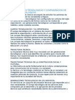 Generaciones Tecnologicas y Configuracion de Campos Tecnologicos