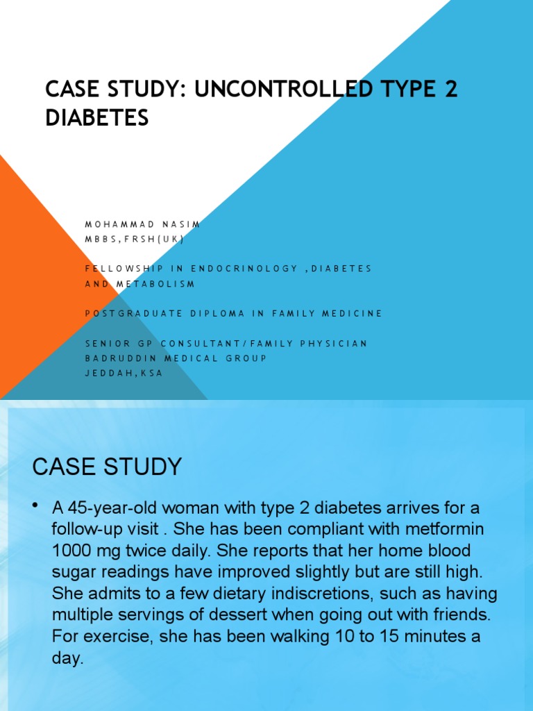 Case Study DM Type 2Presentation on DIAMICRON Glycated Hemoglobin