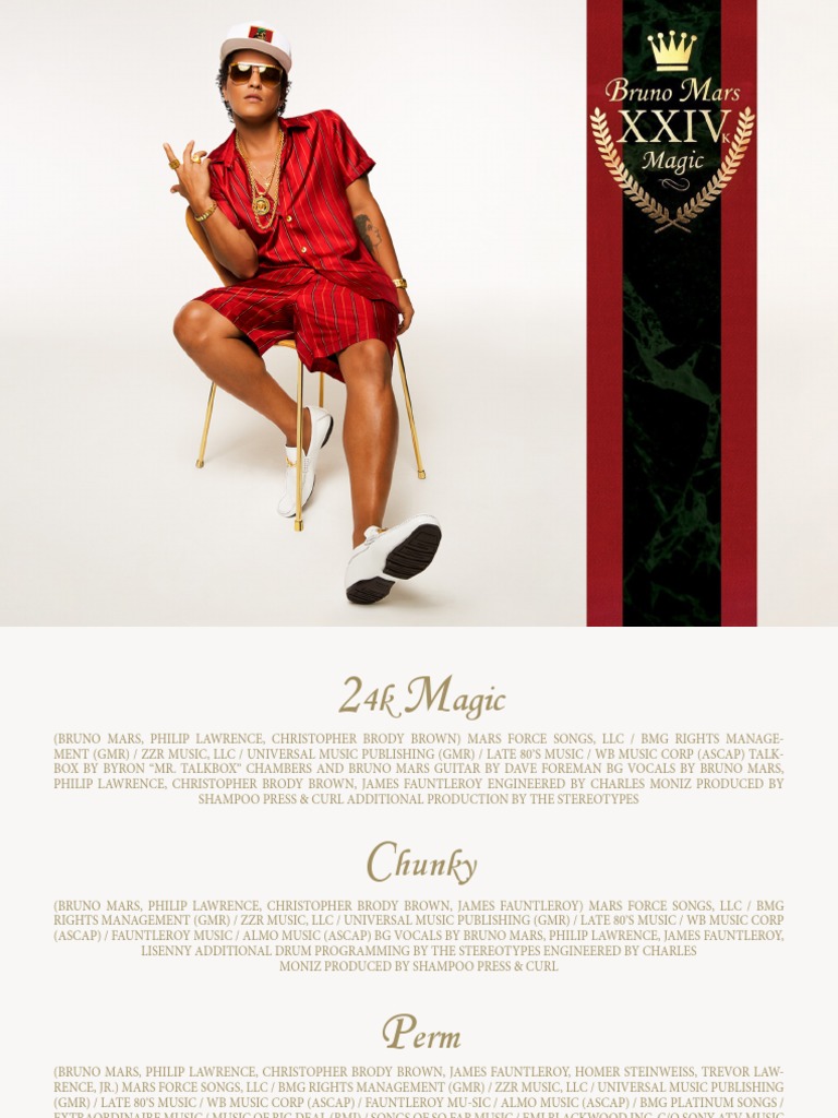 Digital Booklet 24k Magic Pdf