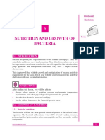 Nutrition and Growth of Bacteria: Notes