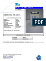 Boletim Técnico - Filtro de Óleo - 062-2006-Ush509