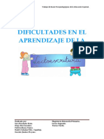 Dif. Aprend Lectoescritura. Sara Fdez y Diego Diaz