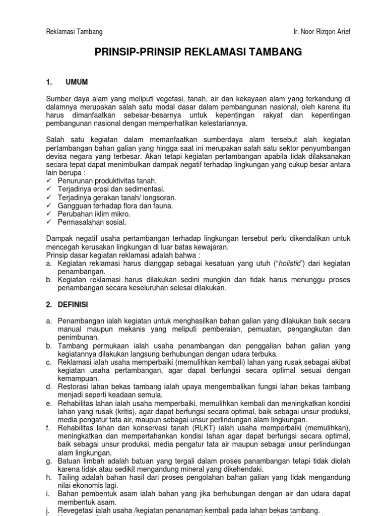 Reklamasi | PDF | Sains & Matematika
