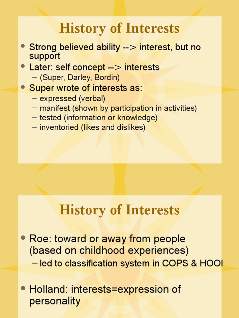 SDS Holland Behavioural Sciences Psychology & Cognitive Science