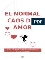 El Normal Caos Del Amor u Beck Ana Ferrero Paulino