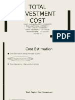 Total Investment Cost Fix Presentasi