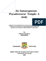 Trichy Samayapuram Poysaleswarar Temple-A Study: Annamalai University