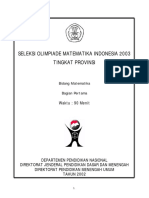 Soal Dan Pembahasan OSN SMA Provinsi - 2003 - 2009 PDF