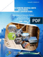 Produk Domestik Regional Bruto Menurut Lapangan Usaha Kota Padang 2010 2014