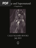 Strange and Supernatural:: Callum James Books July 2013